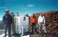 Scientists gathered near the FTS on Mauna Kea