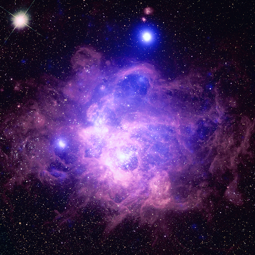 X-ray & Optical Images of NGC 604, (Credit: X-ray: NASA/CXC/Univ. of Arkansas/K. Garofali et al.; Optical: NASA/AURA/STScI/J. Schmidt)