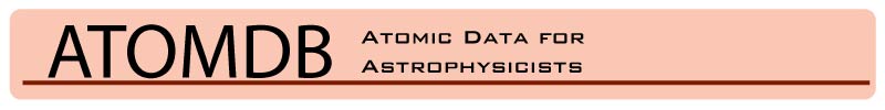 Logo text: AtomDB (Atomic Data for Astrophysics)