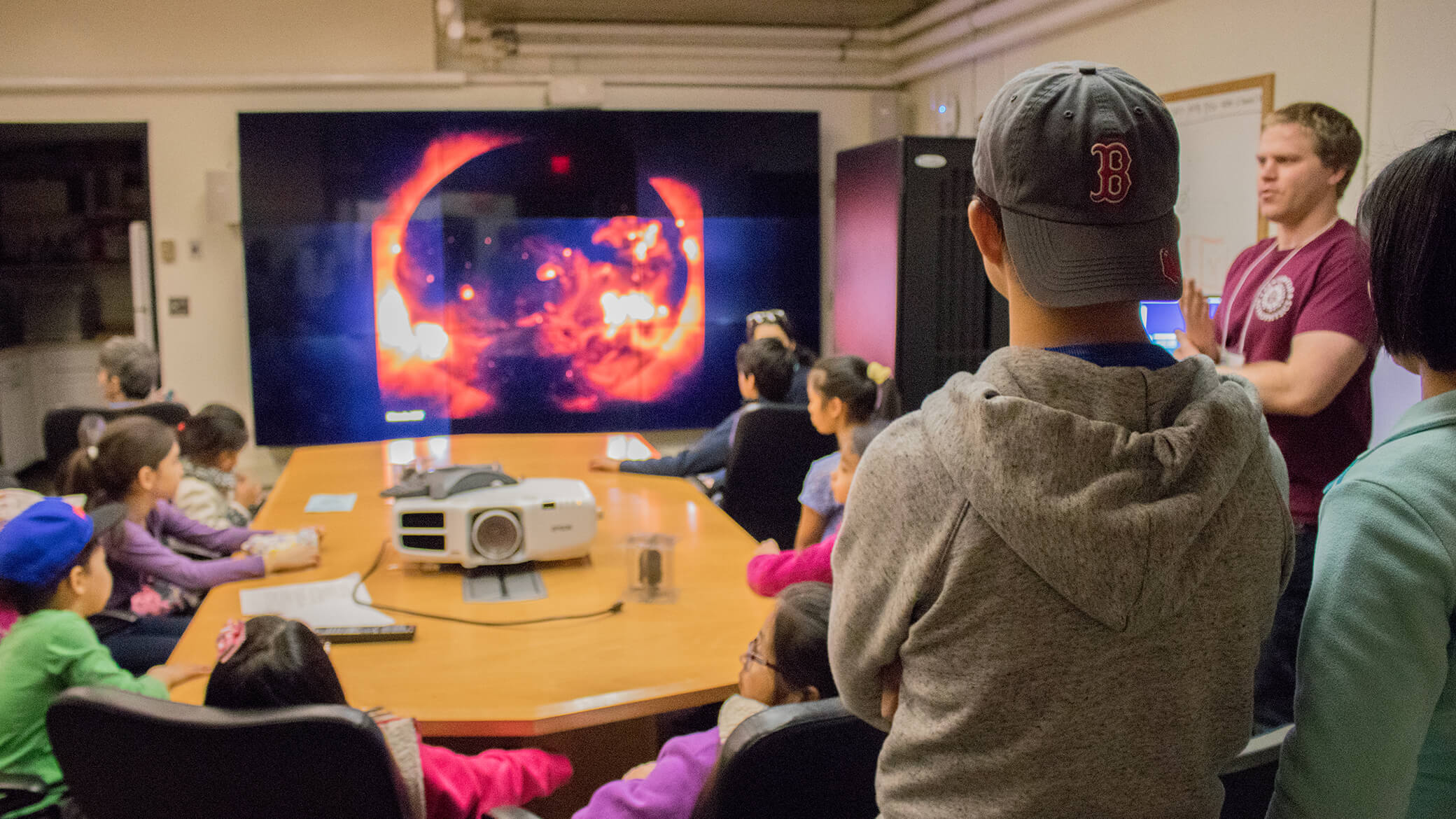 Members of the public attend Cambridge Explores the Universe 2018 at the Center for Astrophysics | Harvard & Smithsonian.