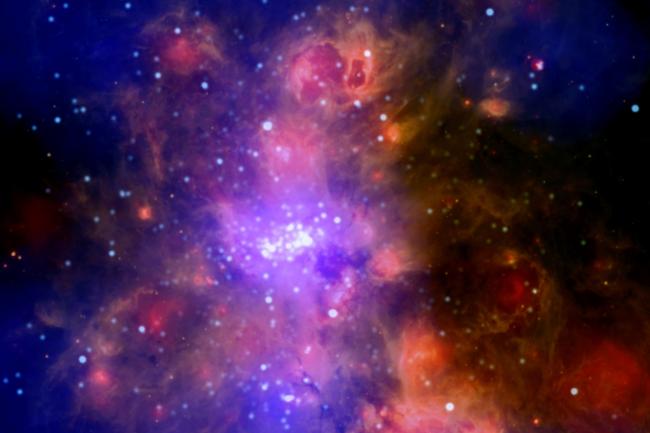 W51 A giant molecular cloud where stars are forming about 17,000 light years from Earth. 