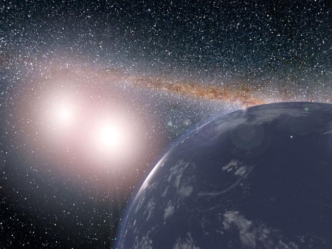 artist's impression of "water world" Kepler-35b