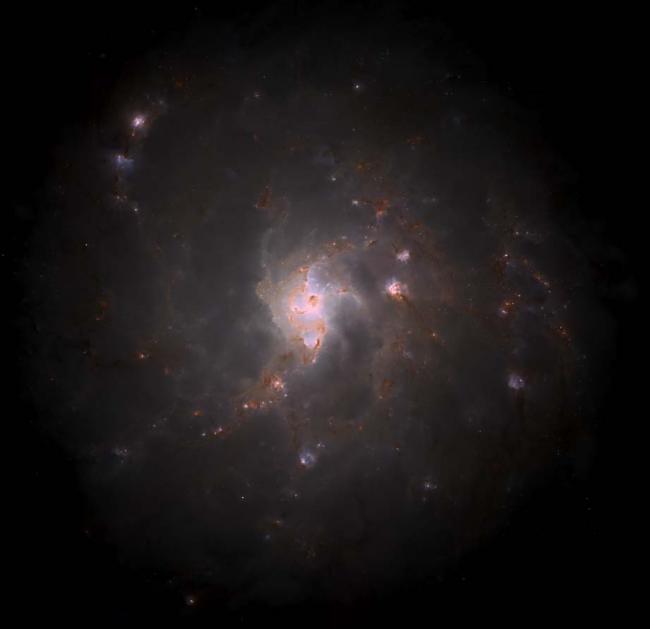 image of a computer-simulated Milky Way-like galaxy
