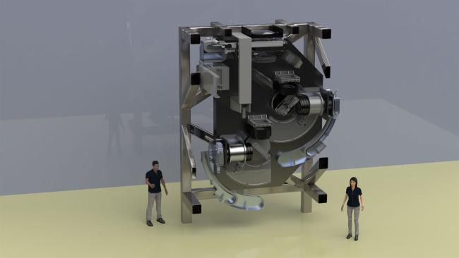 Cutaway view showing the GMACS optics