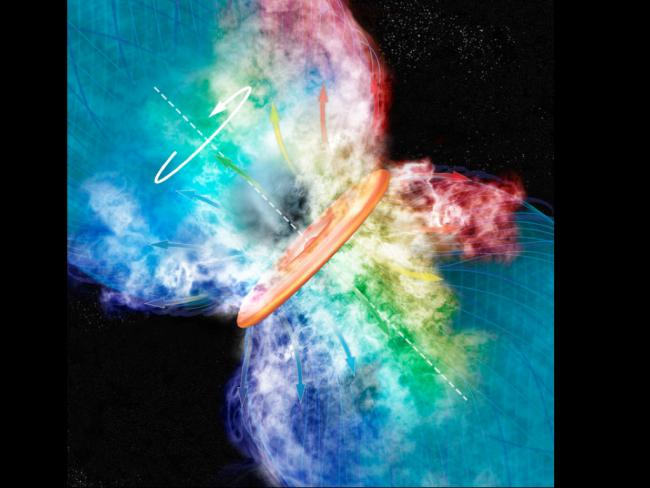 Magnetic Winds from a Young Star