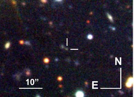 Shocks in a Distant Gamma-Ray Burst