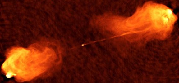 Hotspots in an Active Galactic Nucleus