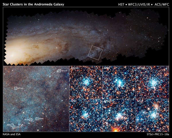 Hubble image of M31